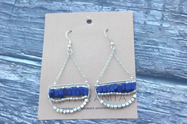 Abundance of Blue Earrings, India