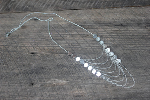 Silver Descending Tide Necklace, India