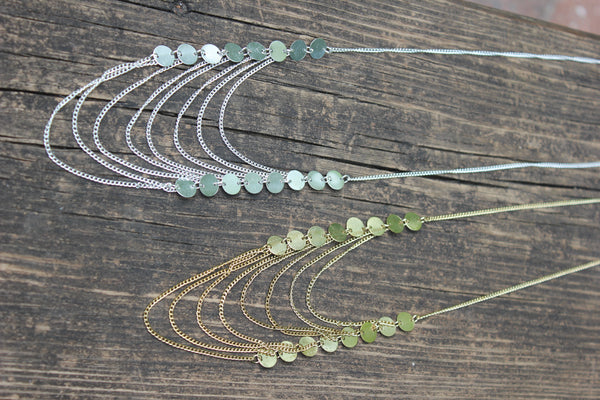 Silver Descending Tide Necklace, India