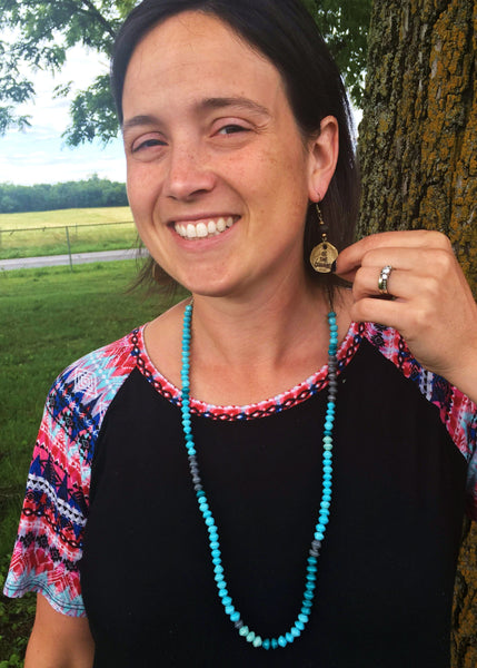 Be the Change Coin Earrings, Haiti