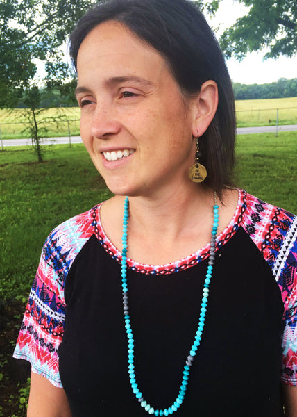 Be the Change Coin Earrings, Haiti