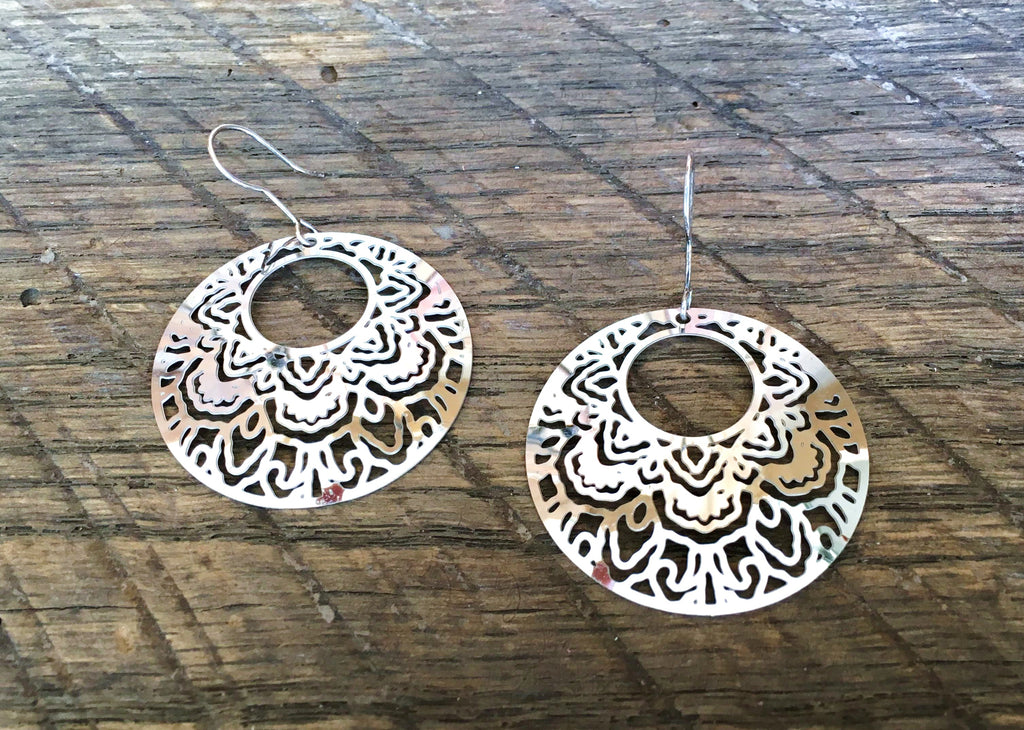 Filigree Metal Earrings, Asia