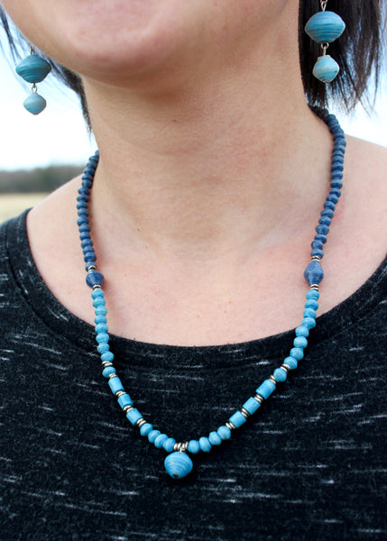 Kusitawi Paper Bead Necklaces, Uganda