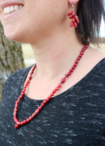 Paper Bead Cluster Earring, Uganda