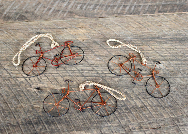 Wire Bicycle Ornament, Kenya