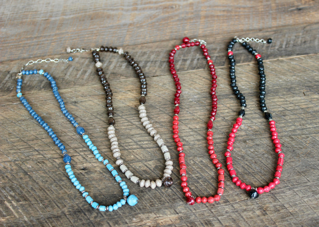 Kusitawi Paper Bead Necklaces, Uganda