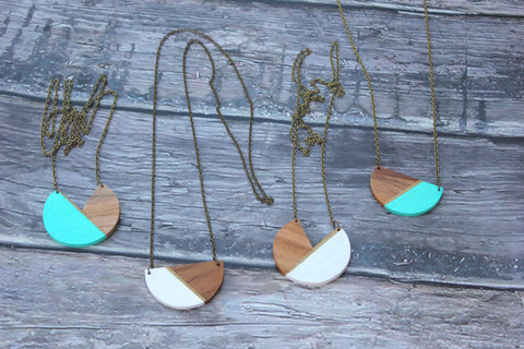 Painted Wooden Necklaces, Thailand
