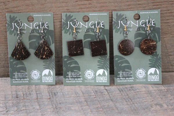 Coconut Earrings, Ecuador