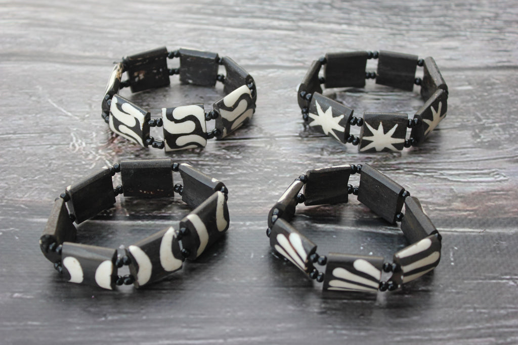 Batik Bone Bracelet, Uganda