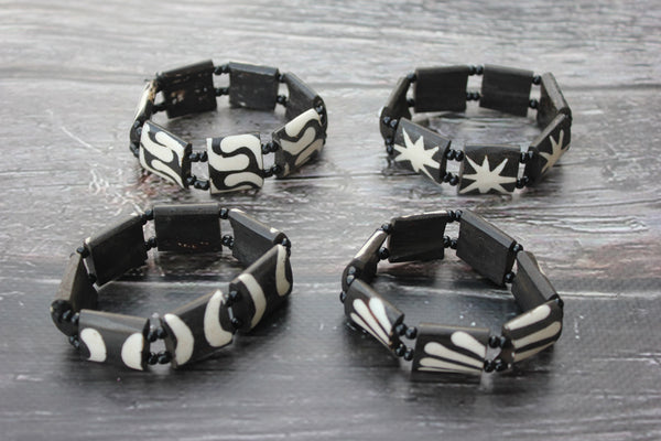 Batik Bone Bracelet, Uganda