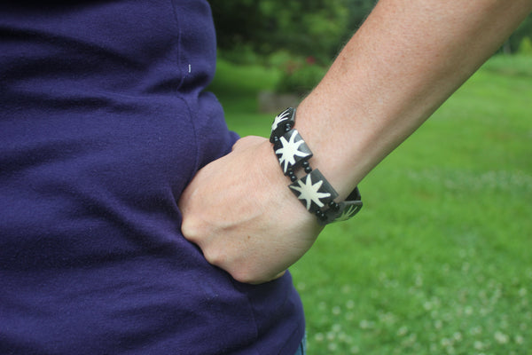 Batik Bone Bracelet, Uganda