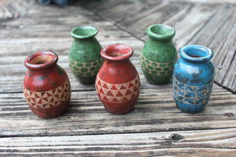 Painted Mini Vessels, Nicaragua