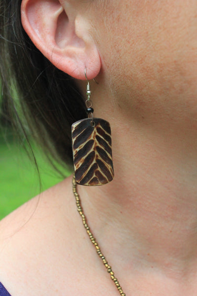 Horn Earrings, Tanzania