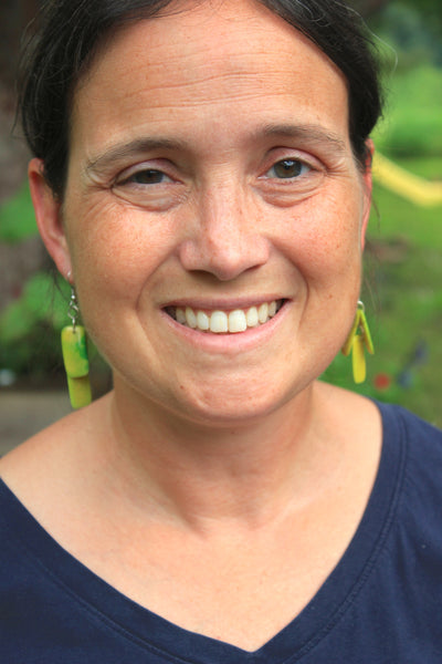 Tagua Earrings, Ecuador