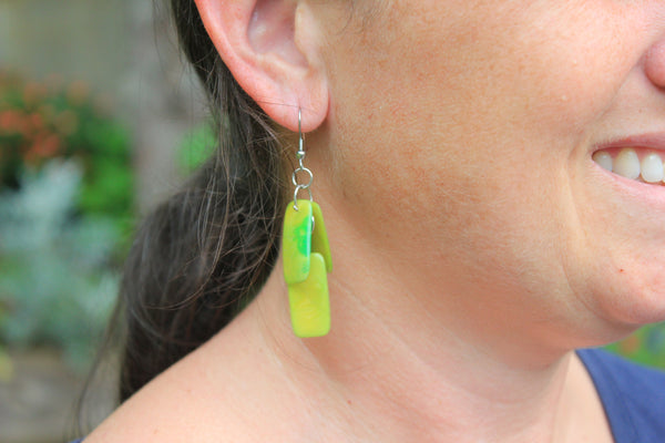 Tagua Earrings, Ecuador