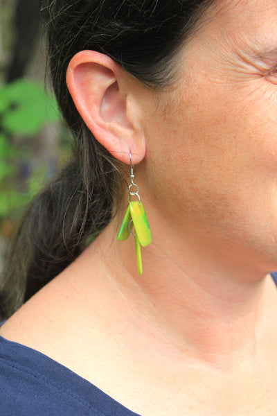 Tagua Earrings, Ecuador