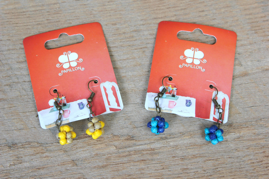 Microbead Popcorn Earrings, Haiti