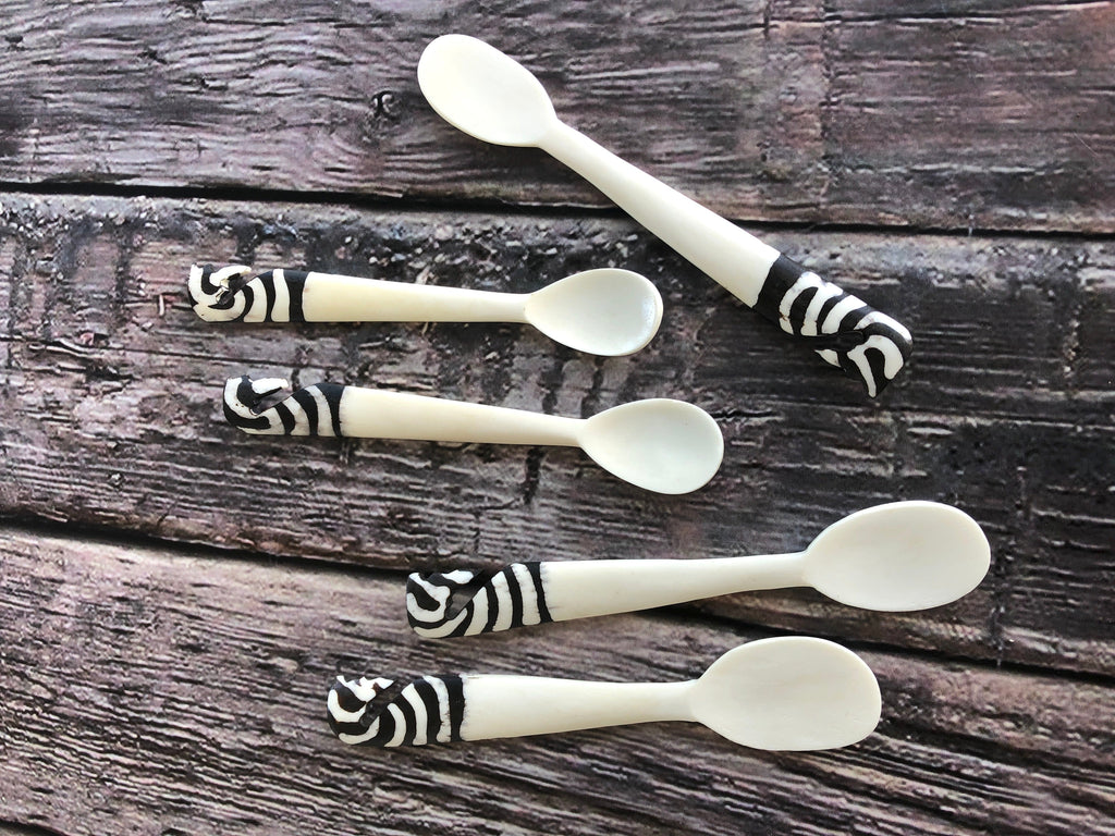 Batik Bone Appetizer Utensils, Kenya