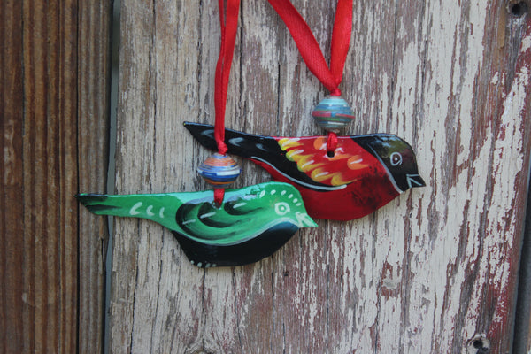 Colorful Metal Bird Ornaments, Haiti