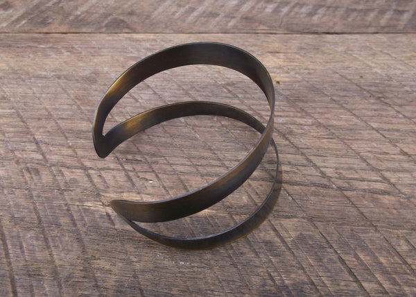 Abstract Brass Cuff, India