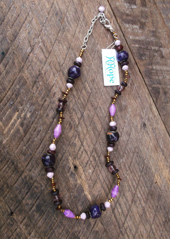 Mixed Media Necklace, Uganda