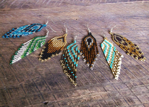 Beaded Earrings, Guatemala