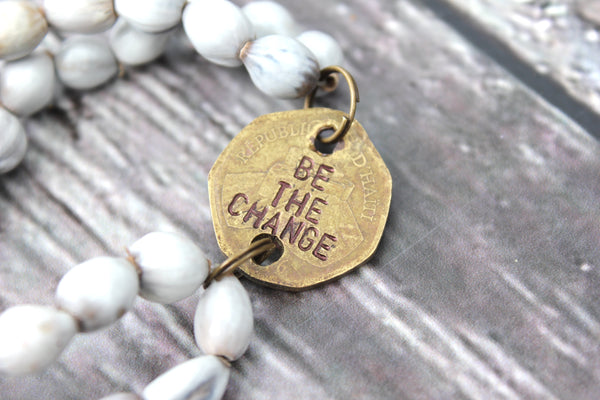 Be the Change Coin Bracelet, Haiti