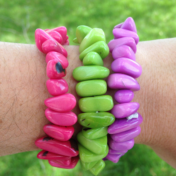 Tagua Rock Bracelets, Ecuador