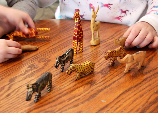 Hand Carved Miniature Safari Animals, Kenya