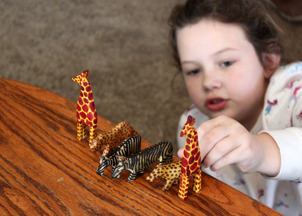 Hand Carved Miniature Safari Animals, Kenya