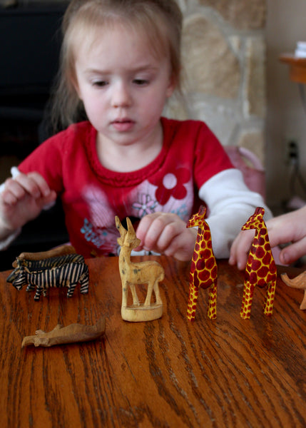 Hand Carved Miniature Safari Animals, Kenya