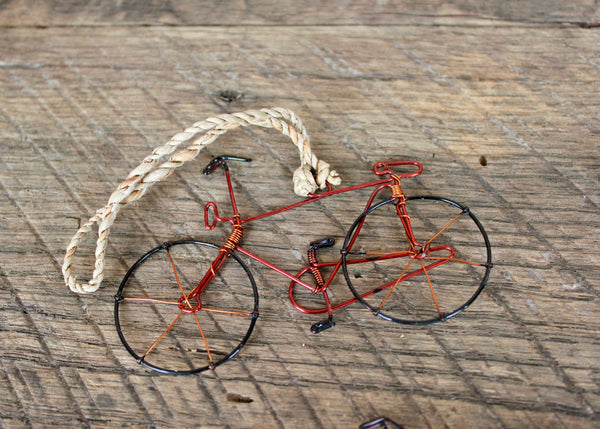 Wire Bicycle Ornament, Kenya
