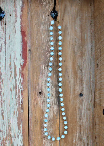 Long Paper Bead Necklaces, Uganda