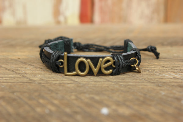 Leather LOVE Bracelet, Swaziland