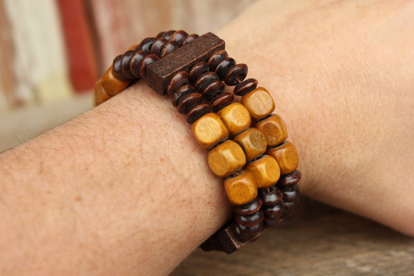 Wooden Stretch Bracelets, Belize